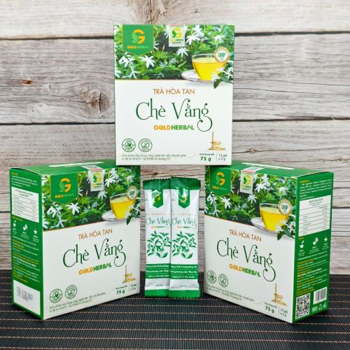 Cao Khô Hoà Tan Chè Vằng Gold Herbal (Hộp 15 gói x 5g)