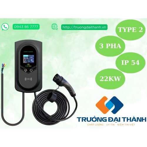 Sạc EverEV Treo Tường cố định 22kW