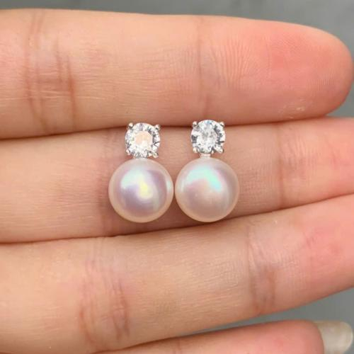 Bông Tai Ngọc Trai Nước Ngọt Bạc 925