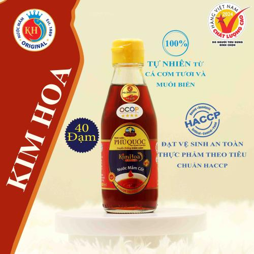 Nước Mắm Kim Hoa 40 Độ - Chai 180ml