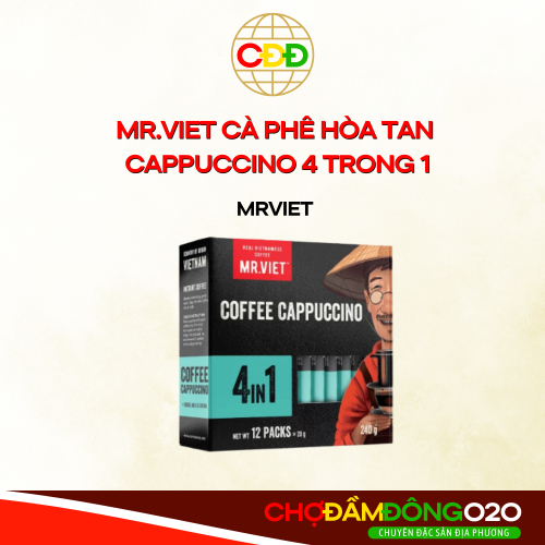 Cà Phê Hòa Tan Cappuccino 4 trong 1 - Mr Việt