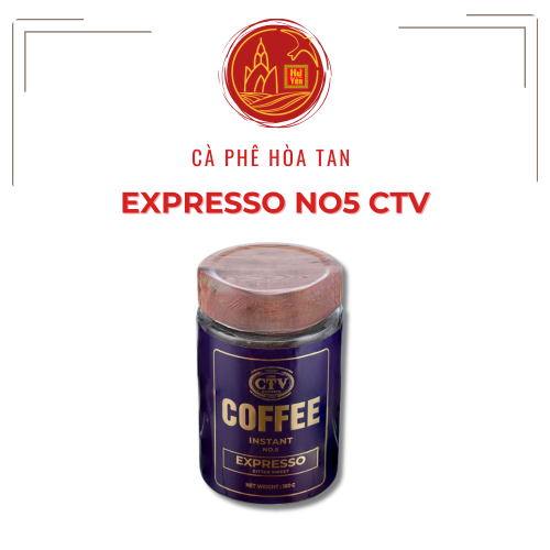 Cà phê Hòa Tan Espresso No5 CTV Hũ 180g