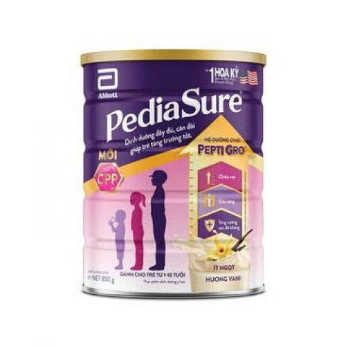 Sữa Bột Pediasure Lon 850g ít Ngọt (1-10 Tuổi)