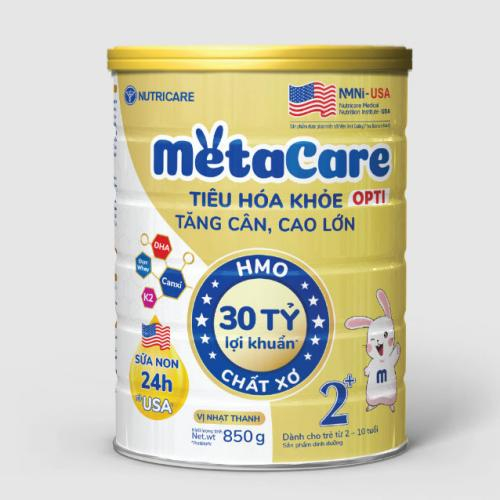 Sữa Bột Metacare Opti 2+ Lon 850gr (2-10 Tuổi)