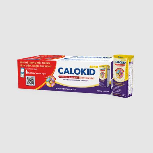 Sữa bột Pha Sẵn Calokid Gold Hộp 180ml (Thùng 48 Hộp)