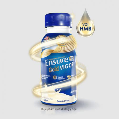 Sữa Bột Pha Sẵn Ensure Gold Vigor 237ml (Lốc 6 chai)