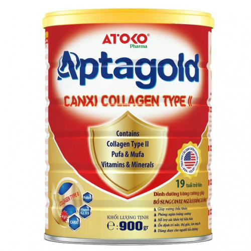 Sữa Bột Aptagold Canxi Collagen Type 2 Lon 900gr (19 Tuổi Trở Lên)