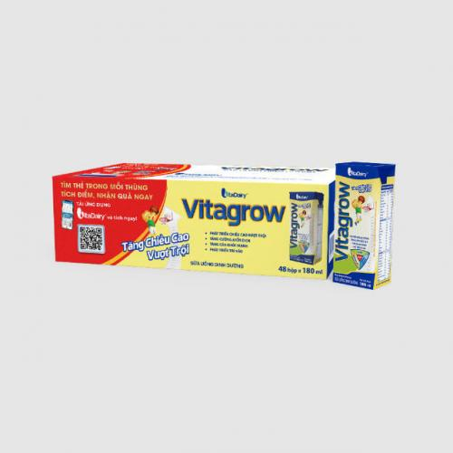 sữa Bột Pha Sẵn Vitagrow Hộp 180ml (Thùng 48 Hộp)