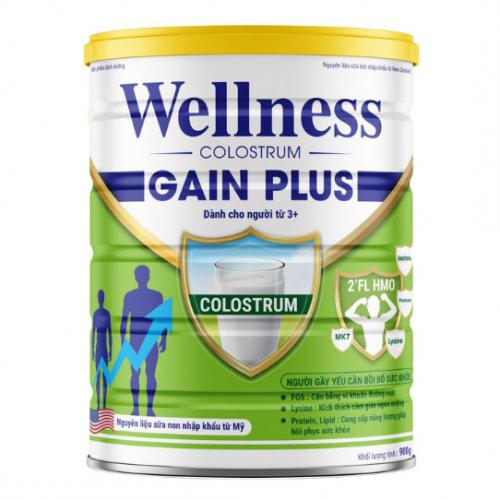 Sữa Wellness Colostrum Gain Plus Lon 900gr (3 Tuổi Trở Lên)