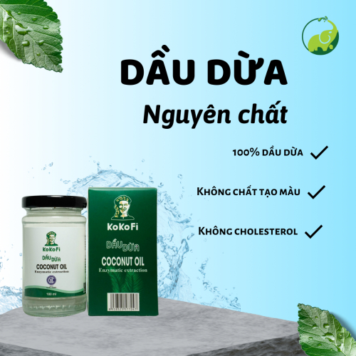 Dầu Dừa Nguyên Chất 100ML (Dạng Hũ)